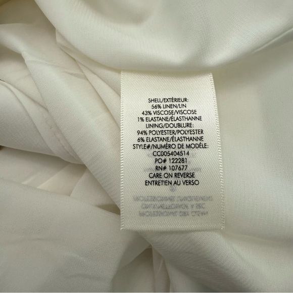 Alice + Olivia Palmira Dress Size 10 Linen Blend - Picture 7 of 7